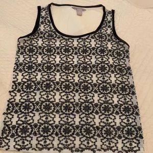 Banana Republic sequin holiday tank EUC size small
